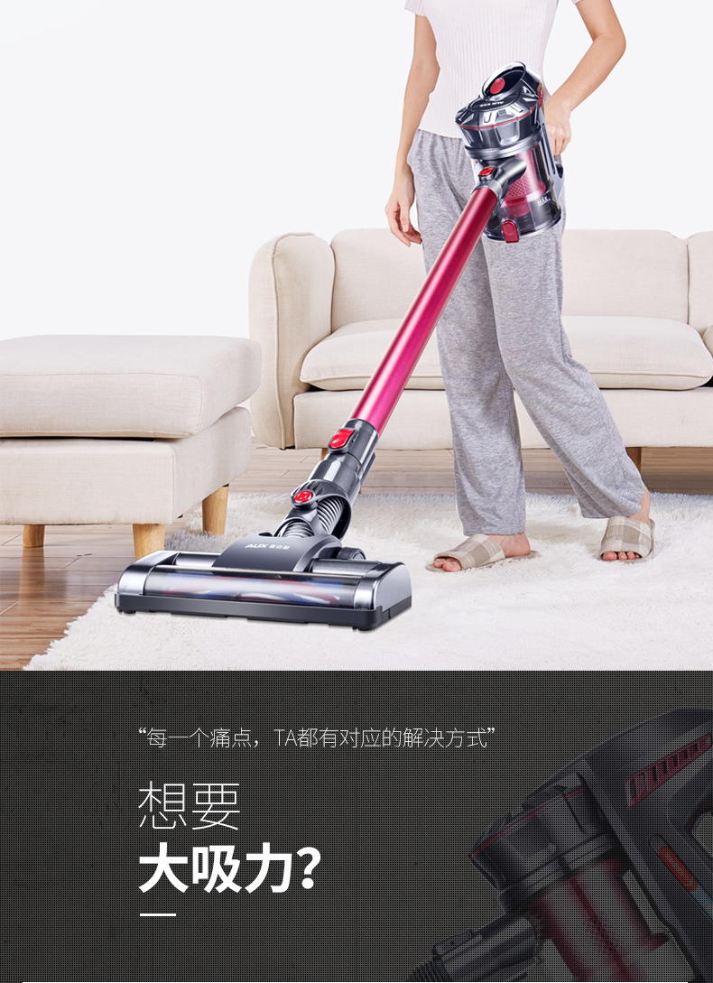 Máy hút bụi không dây cầm tay gia đình cầm tay Im lặng nhỏ Công suất cao mạnh mẽ Sạc tay cầm - Máy hút bụi máy hút bụi dyson