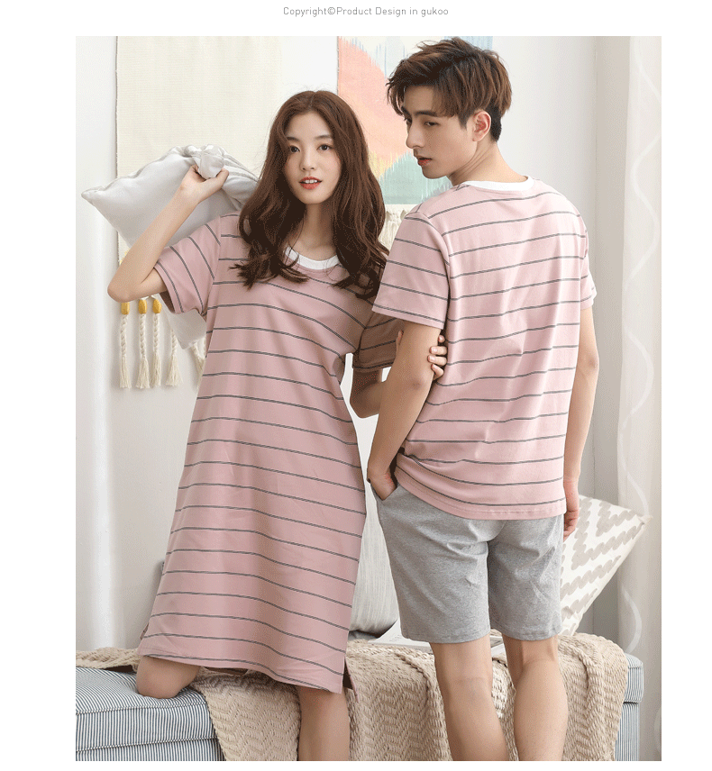 Pyjama mixte en Coton à manche courte - Ref 3003766 Image 8