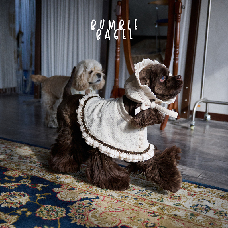Bumble Bagel Bonnet Set Lace Bubble Hat Maid Cape Bib