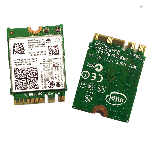Original official version Intel AC3160 2230NGFF/M2 dual-band 5G Bluetooth 4.0 wireless network card