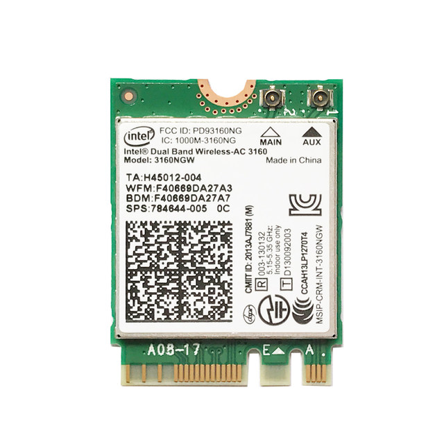 Original official version Intel AC3160 2230NGFF/M2 dual-band 5G Bluetooth 4.0 wireless network card