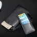iPhone8plus điện thoại di động phổ thông ví Apple XSMax dây kéo da đa chức năng thẻ tay túi dài phần - Túi điện thoại