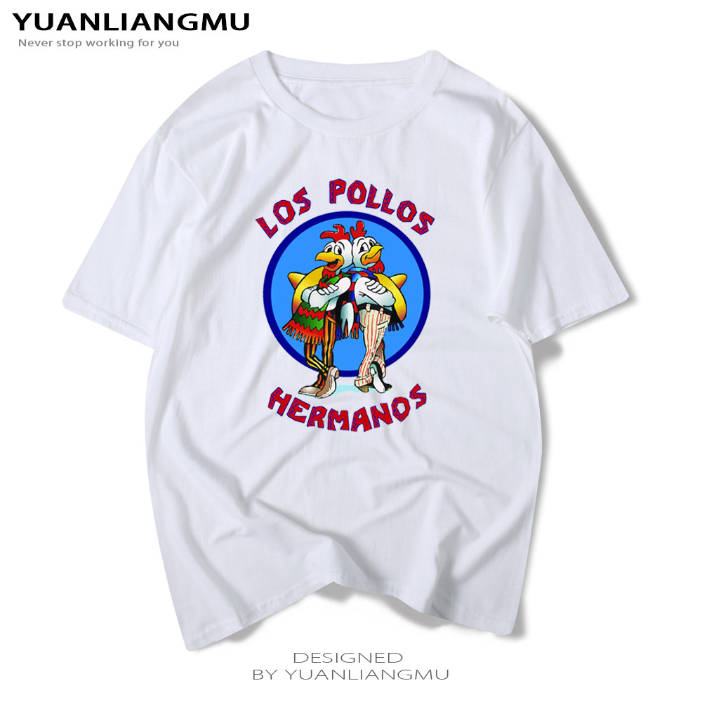 绝命毒师美剧LOS POLLOS HERMANOS Breaking bad欧美潮牌短袖T恤