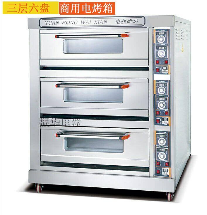 Large - scale dinner pizza oven with timing cake pizza oven oven commercial oven three - layer six - plate electric oven