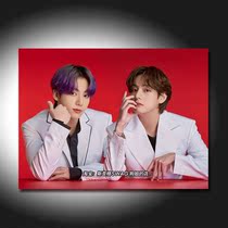 Bulletproof Youth League Zhengtai wedding photo frame Jin Taiheng v Tian Guo jk same surrounding 8-inch flash film