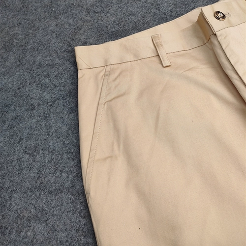 Летние тонкие эластичные хаки штаны, облегающий крой, свободный прямой крой