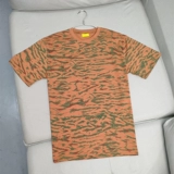 Летняя хлопковая приятная телу камуфляжная футболка с коротким рукавом, круглый воротник