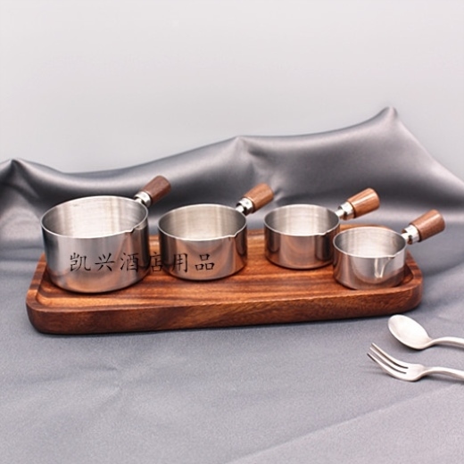 Western Dining Dining Stainless Steel Cooking Pan Sand Steam Steam Snack Sauce Western Sauce Sauce