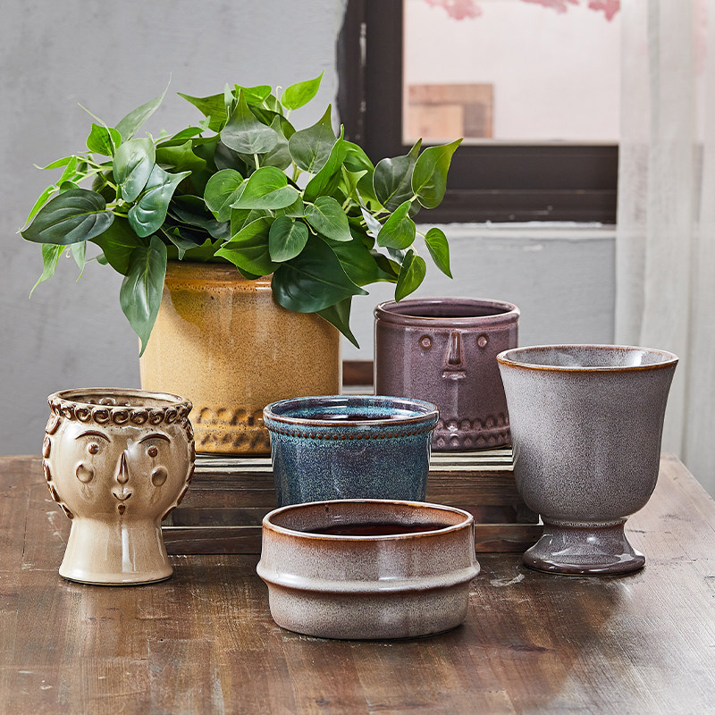 Export tail goods, foreign trade tail list, Europe and the United States, simple home furnishing, personality, creative variety, multi-color garden, all-match, hot-selling flower pots