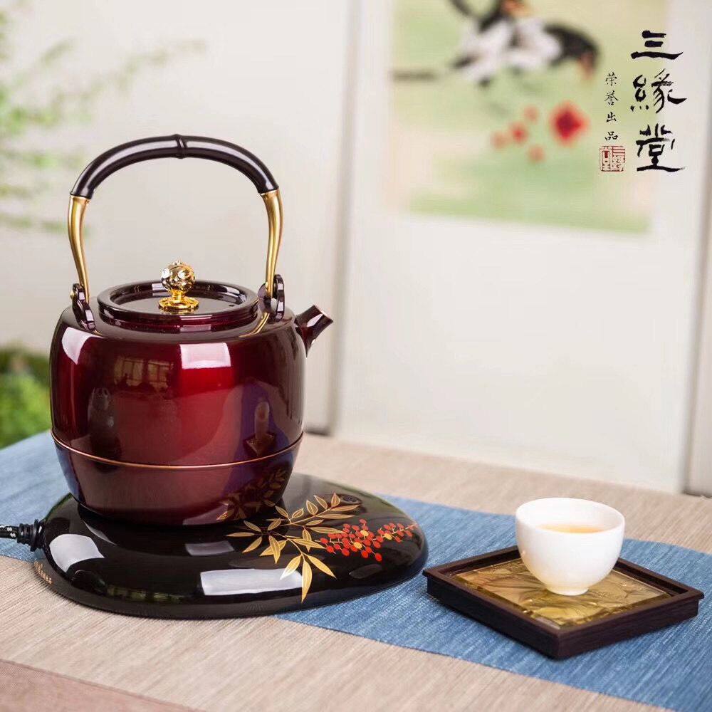 莺歌烧鹿鸣堂三缘堂电茶壶电热水壶SUS316不锈钢热水壶泡茶煮茶壶评价