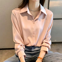 Осенняя розовая расширенная рубашка, модный топ, 2023, изысканный стиль, в западном стиле