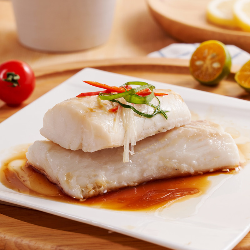 爱吃鱼 挪威北极鳕鱼 去刺颈背肉 400g盒装*2件 下单折后￥158包邮