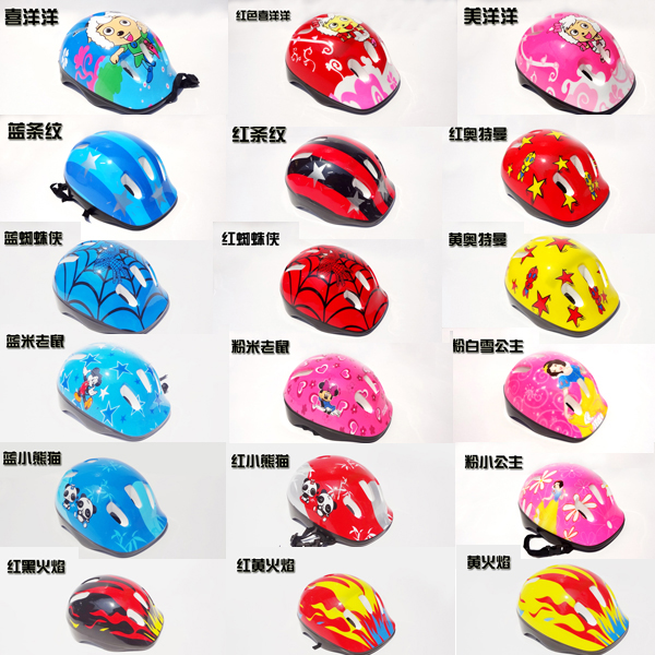 Child Wheels Skating Safety Helmet With Skates Helmet Cartoon Male And Female Performance Safety Helmet Scooter safety helmet Dry Skate Helmet