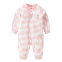 Baby one-piece clothes male and female baby clothes 0 autumn clothes 1 pure cotton 3 newborn young children sleeping clothes 6 months Harvest spring autumn days