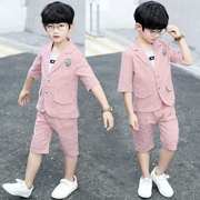 Trẻ em mùa xuân và mùa thu Suit 2020 New Ba mảnh Set trai người Anh bé Suit Kids ăn mặc Men.