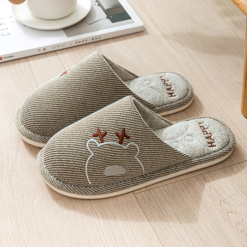 Men's Cotton Slippers for Home Indoor Use in Spring and Autumn, Non-Slip, Couple's Soft-Soled Men's Anti-Odor Cotton and Linen Breathable Cloth Slippers Men's Cotton Slippers for Home Indoor Use in Spring and Autumn, Non-Slip, Couple's Soft-Soled Men's Anti-Odor Cotton and Linen Breathable Cloth Slippers