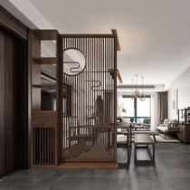 New Chinese screen partition living room entrance cabinet