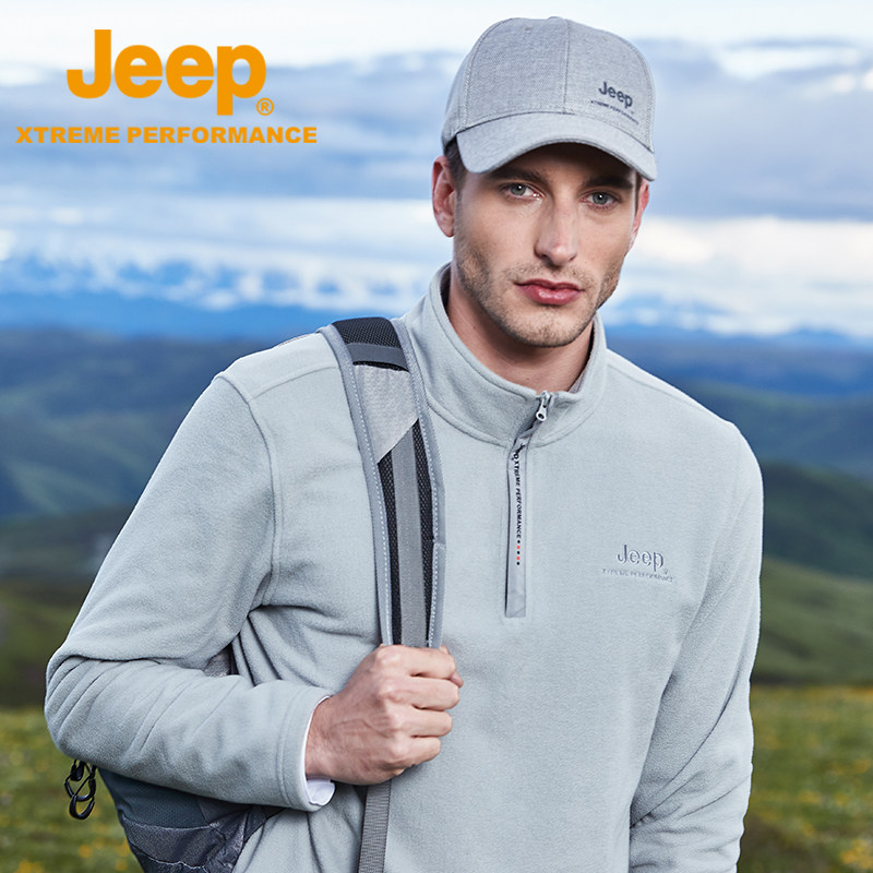 Jeep jeep fleece sweater sweater polar fleece men coral hand fleece sweater men's outdoor flagship store monopoly