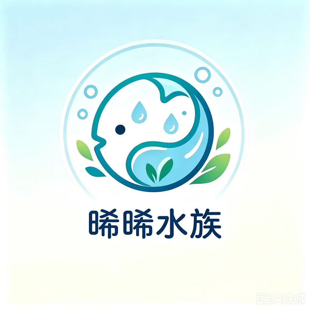 晞晞水族的LOGO