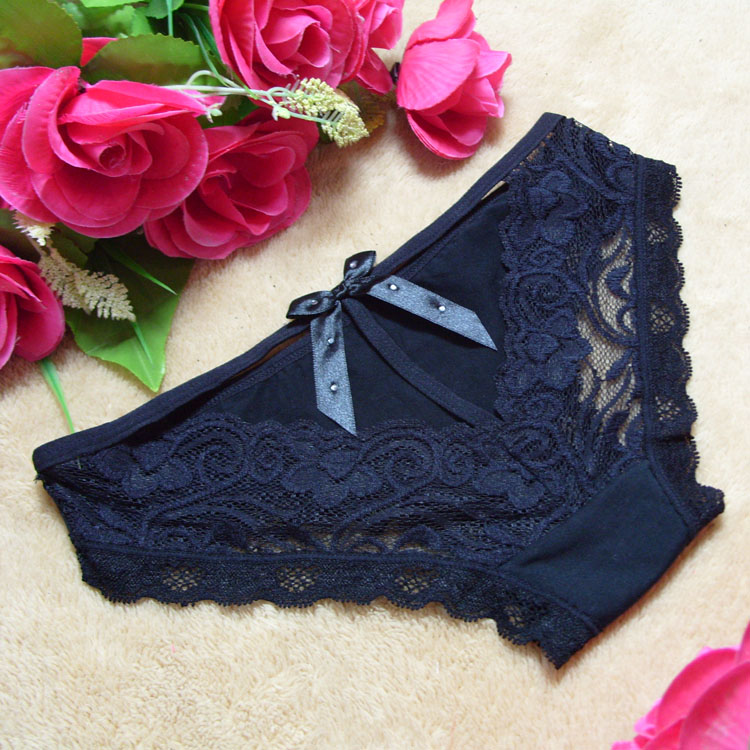 Đồ lót gợi cảm nóng bỏng lộ ra ren ren bông hông phối cảnh nữ đồ lót thong 49521 quần sip nam