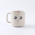 Lúa mì sữa rơm Cup phim hoạt hình dễ thương Trẻ em uống cốc nước có tay cầm cốc cà phê kháng trà Cup cốc ăn sáng - Tách bình inox đựng nước Tách