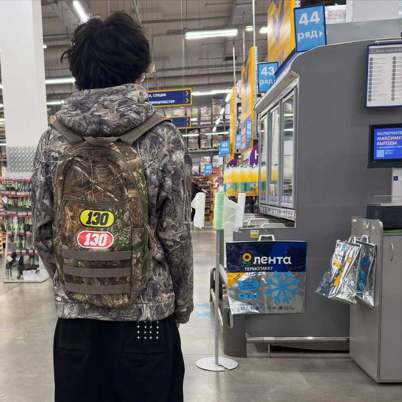 Camouflage Backpack Crossbody Bag Shoulder Bag Waist Bag European and American Celebrity Style Hip-Hop Rap Casual Versatile Color-Blocking Messenger Bag Camouflage Backpack Crossbody Bag Shoulder Bag Waist Bag European and American Celebrity Style Hip-Hop Rap Casual Versatile Color-Blocking Messenger Bag