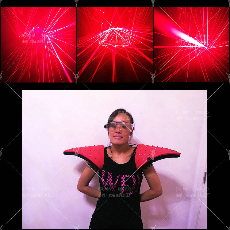 Laser Shoulder Laser Machia Laser Play Out Suits Laser Gloves Laser Props Laser Show Out Clothes