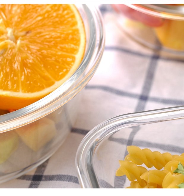 Bát tươi có nắp hộp ăn trưa bát mì ăn liền Kính cường lực dày Bộ đồ ăn sáng tạo tiện lợi bát lớn - Hộp cơm điện sưởi ấm hộp hâm cơm