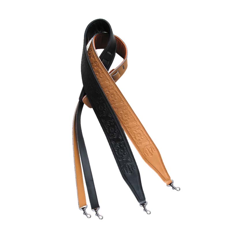 Vorson Banjo Strap Leather Printed Banjo Strap Shoulder Strap D-21 Vorson Banjo Strap Leather Printed Banjo Strap Shoulder Strap D-21