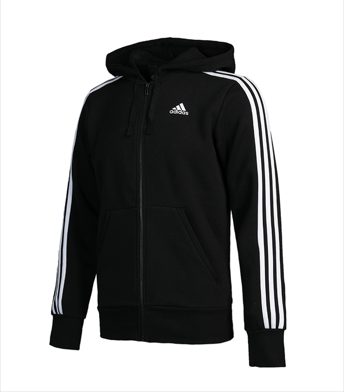 Áo khoác Adidas nam adidas nam mùa thu 2018 có mũ trùm đầu đan áo len B47368 - Áo khoác thể thao / áo khoác