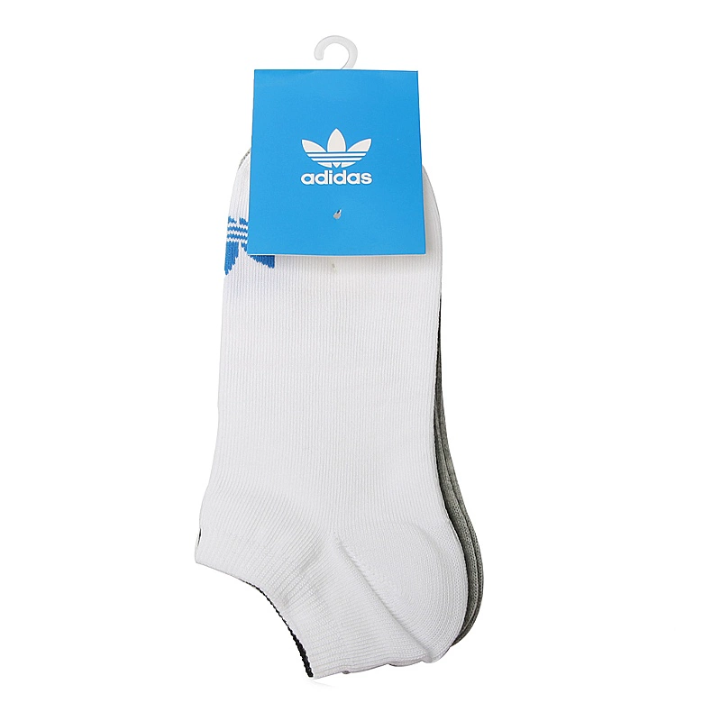 Adidas Adi Cỏ ba lá mới trung tính nam và nữ thể thao thoải mái vớ ngắn (3 đôi) AB3889 - Vớ thể thao tất chân