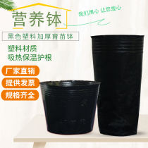 Thickened plastic nutrition bowl seedling nutrition bag nutrition Cup planting hole pot nursery plate flower pot soil artifact