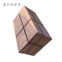 Creative Black Walnuts Full Solid Wood Enlarge Paper Towels Box Minima Modern Living Room Home Office Wood Crammy