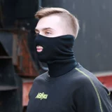 Защищающая от холода удерживающая тепло черная маска подходит для пеших прогулок для велоспорта, ветрозащитный шлем