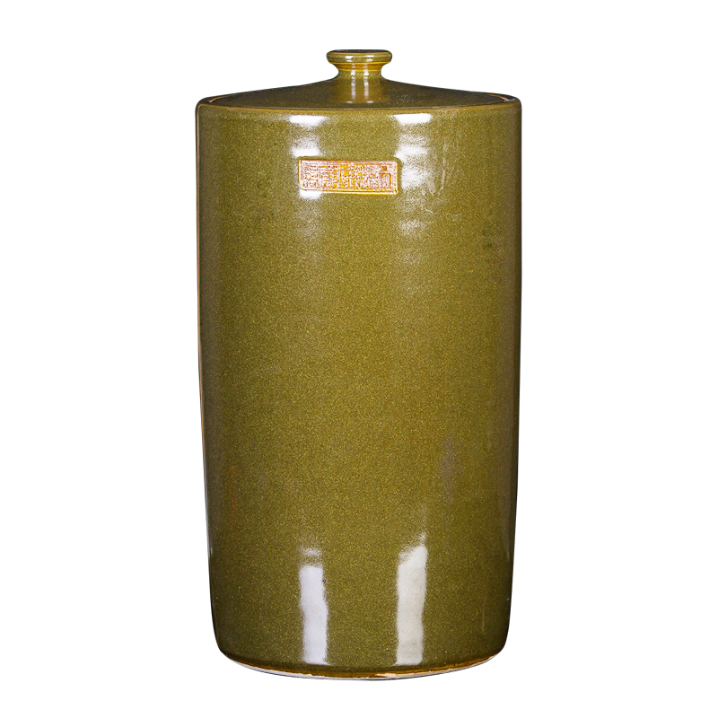 Jingdezhen ceramics tea caddy fixings household storage tank pu - erh tea cake store receives the seventh, peulthai the tea cake tin of large size
