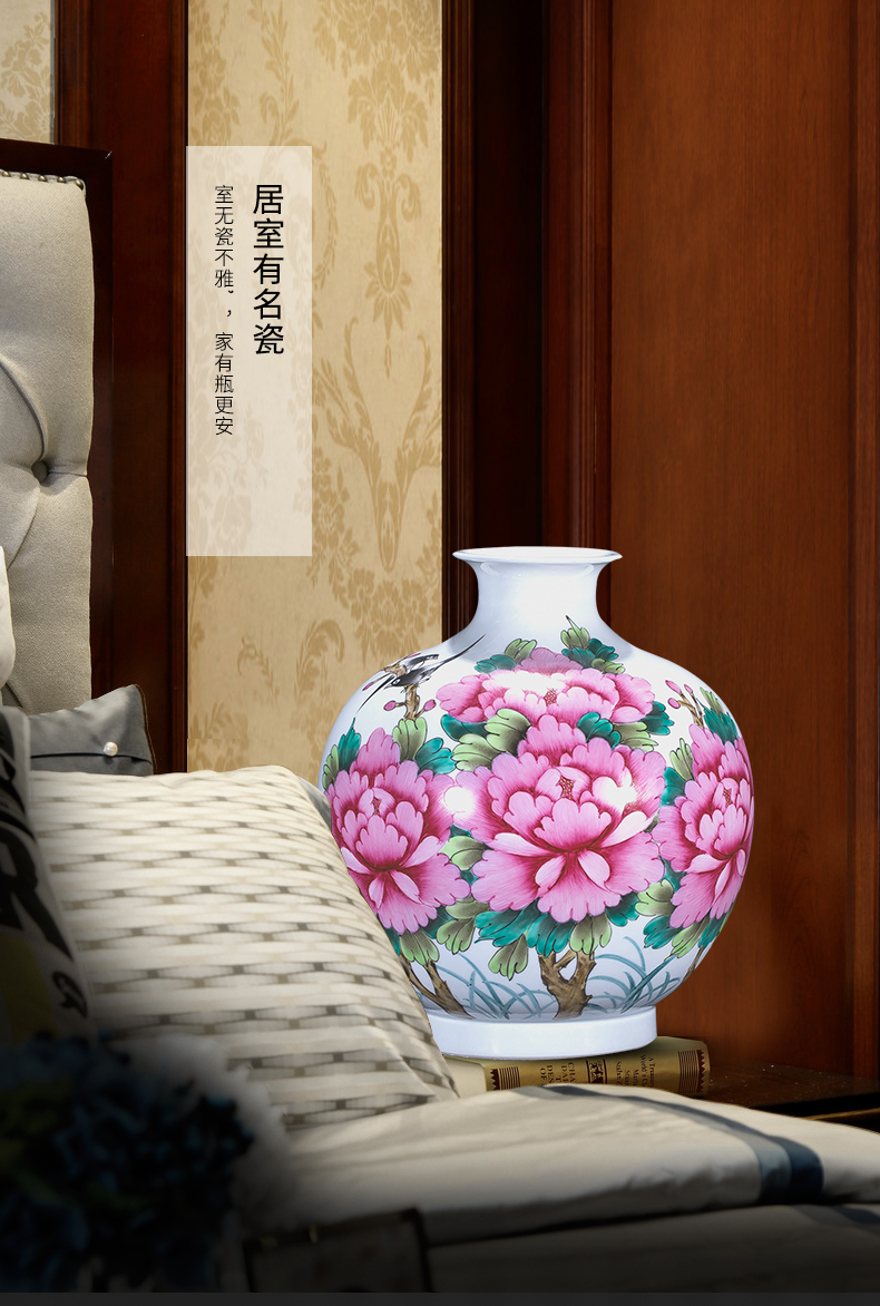 The Master of jingdezhen ceramics hand - made blooming flowers vase sitting room adornment study porch furnishing articles of handicraft