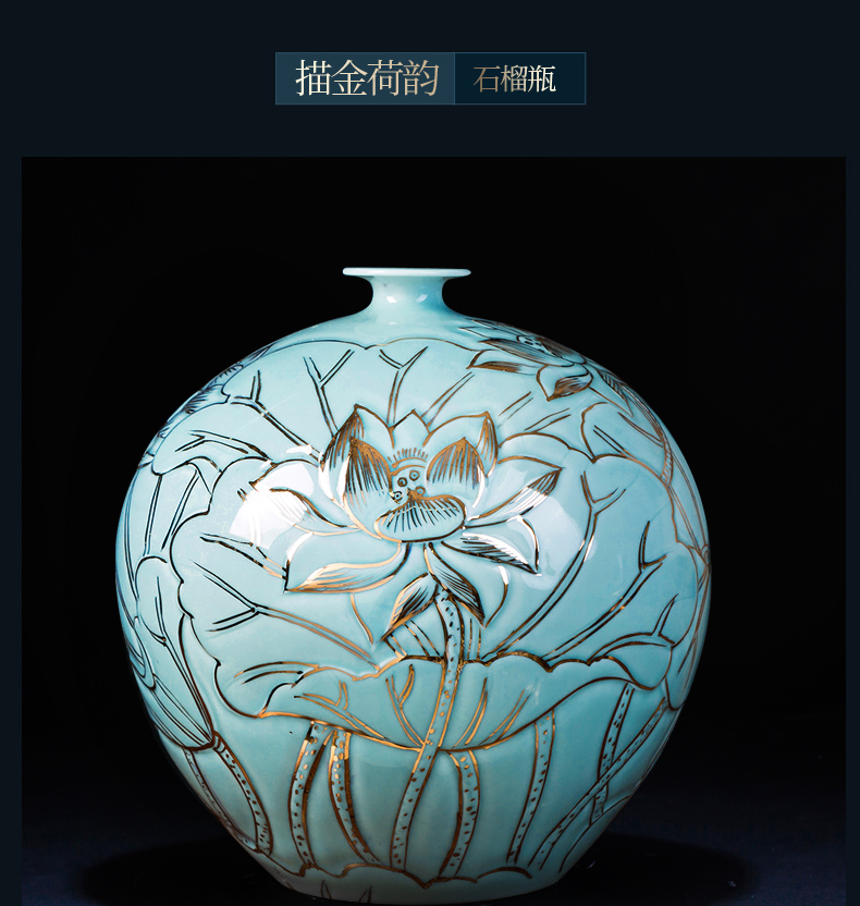 Jingdezhen ceramic vase furnishing articles of Chinese style restoring ancient ways light key-2 luxury home sitting room tea table rich ancient frame masters hand paint