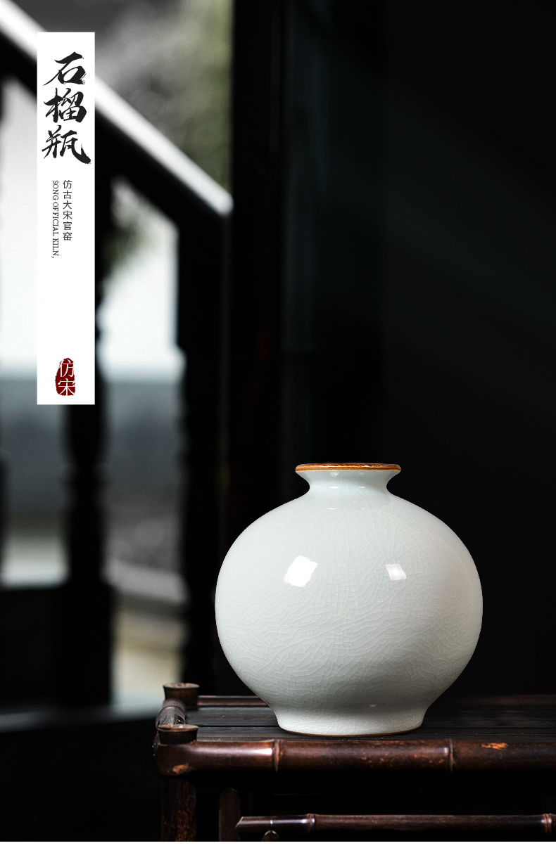 Archaize of jingdezhen ceramics up vases, flower arrangement of Chinese style white home sitting room ark adornment furnishing articles d7