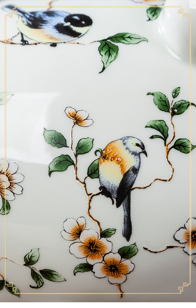 Jingdezhen ceramic sitting room pastel paint new Chinese style originality rat you money piggy bank furnishing articles gift decoration