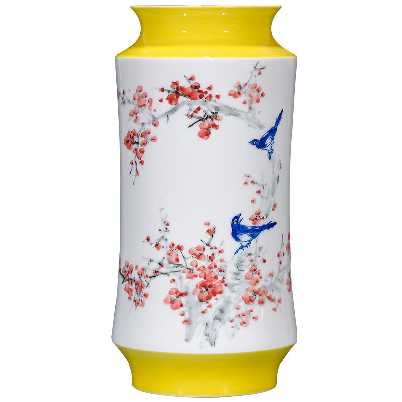 Jingdezhen ceramics hand - made vases, flower arranging dried flowers of modern Chinese style household furnishing articles sitting room adornment handicraft