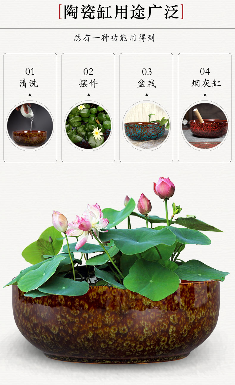 The ashtray creative move tide restoring ancient ways large jingdezhen ceramic decoration home sitting room office furnishing articles