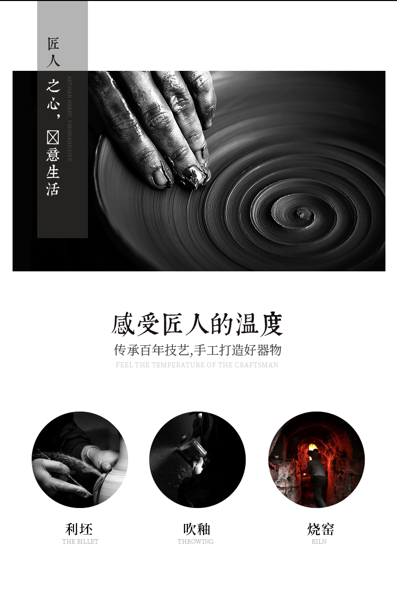The Master of jingdezhen ceramics hand - made vases, flower arrangement sitting room of Chinese style household adornment handicraft furnishing articles TV ark