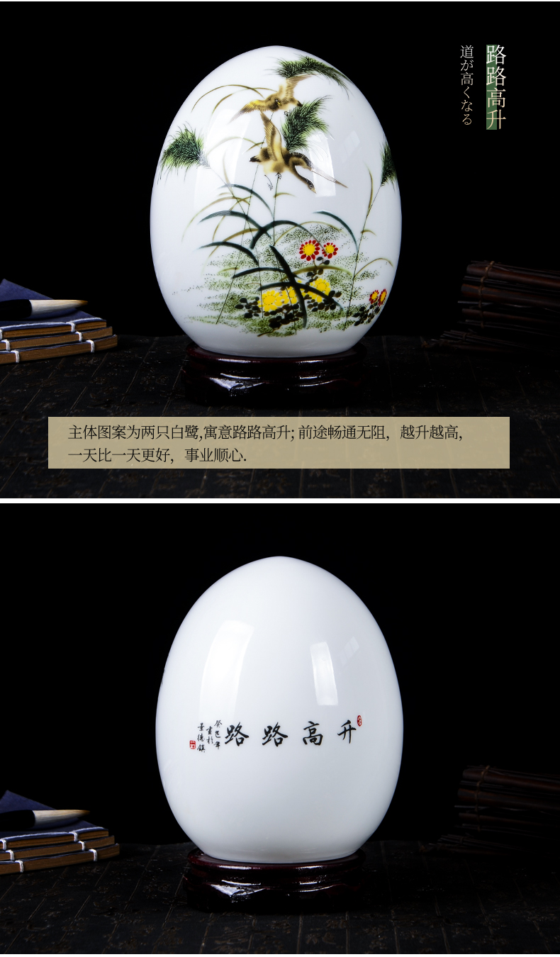 Jingdezhen ceramics furnishing articles of modern home decoration of the new Chinese style wine sitting room TV ark, rich ancient frame technology