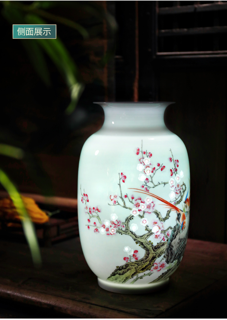 The Master of jingdezhen ceramic vase furnishing articles hand - made light thin foetus Chinese key-2 luxury high - grade flower arranging rich ancient frame sitting room adornment