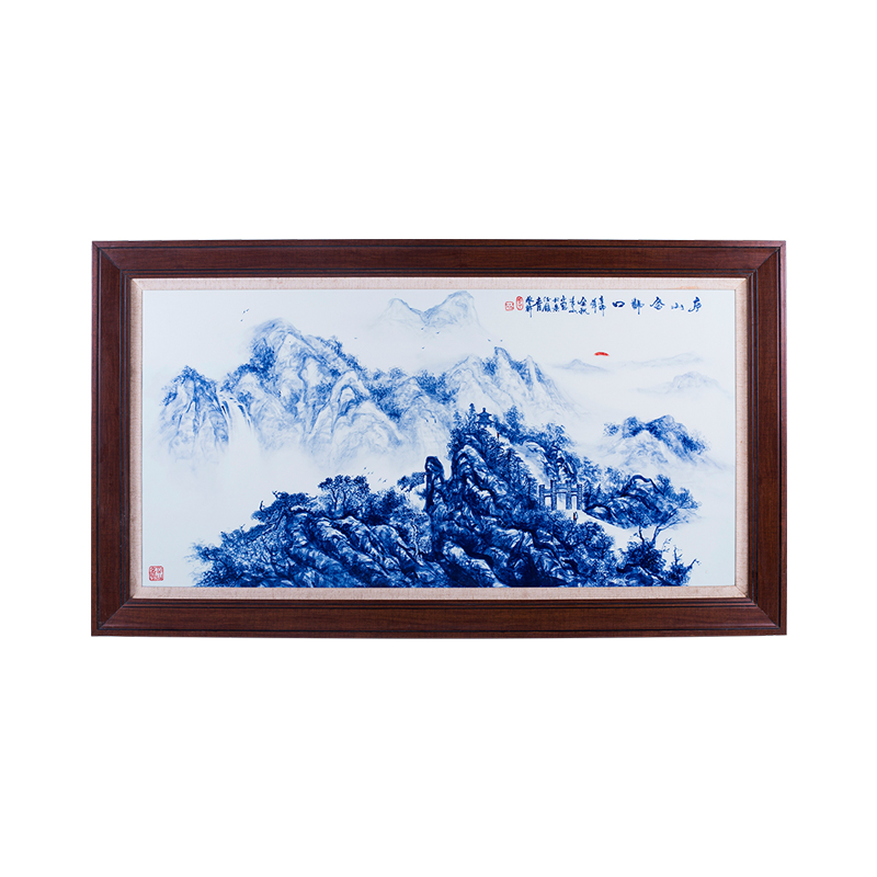 Jingdezhen ceramics hand - made porcelain plate painting the sitting room adornment study background wall hangs a picture porch murals murals