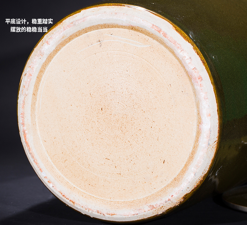 Jingdezhen ceramics tea caddy fixings household storage tank pu - erh tea cake store receives the seventh, peulthai the tea cake tin of large size