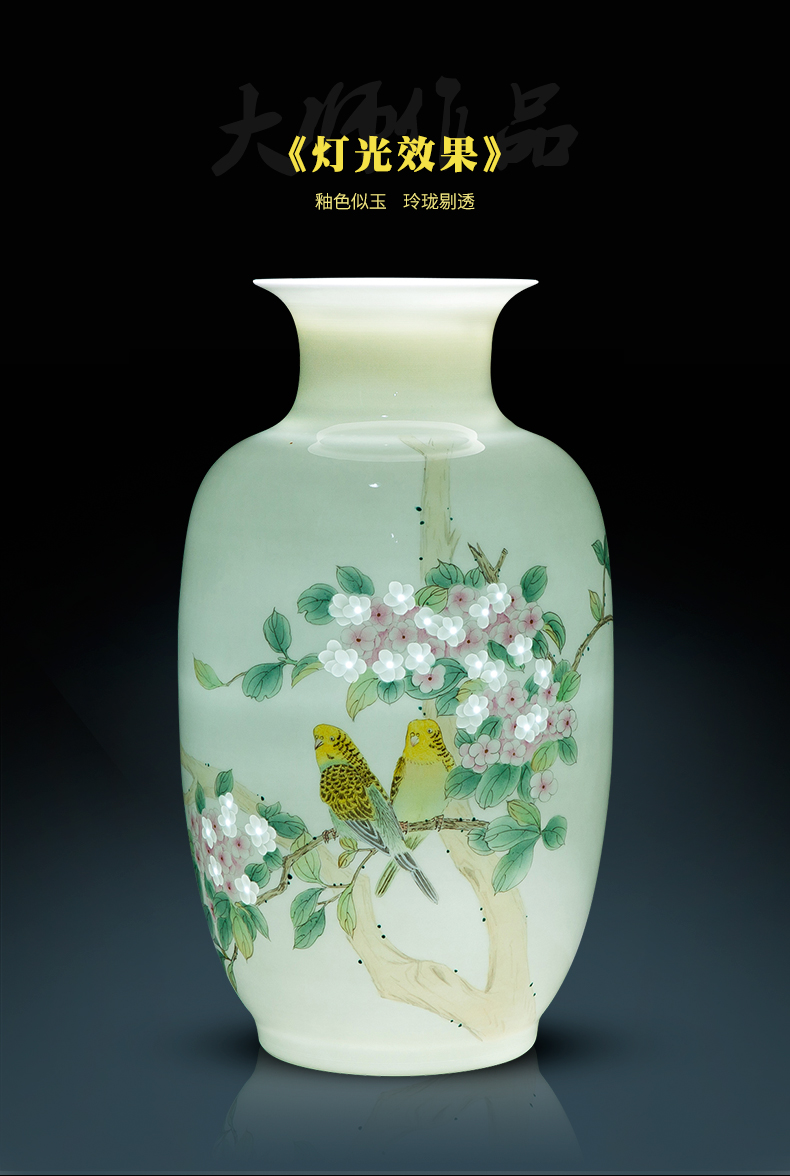 The Master of jingdezhen ceramics vase furnishing articles hand - made pastel Chinese rich ancient frame sitting room adornment ornament gift giving