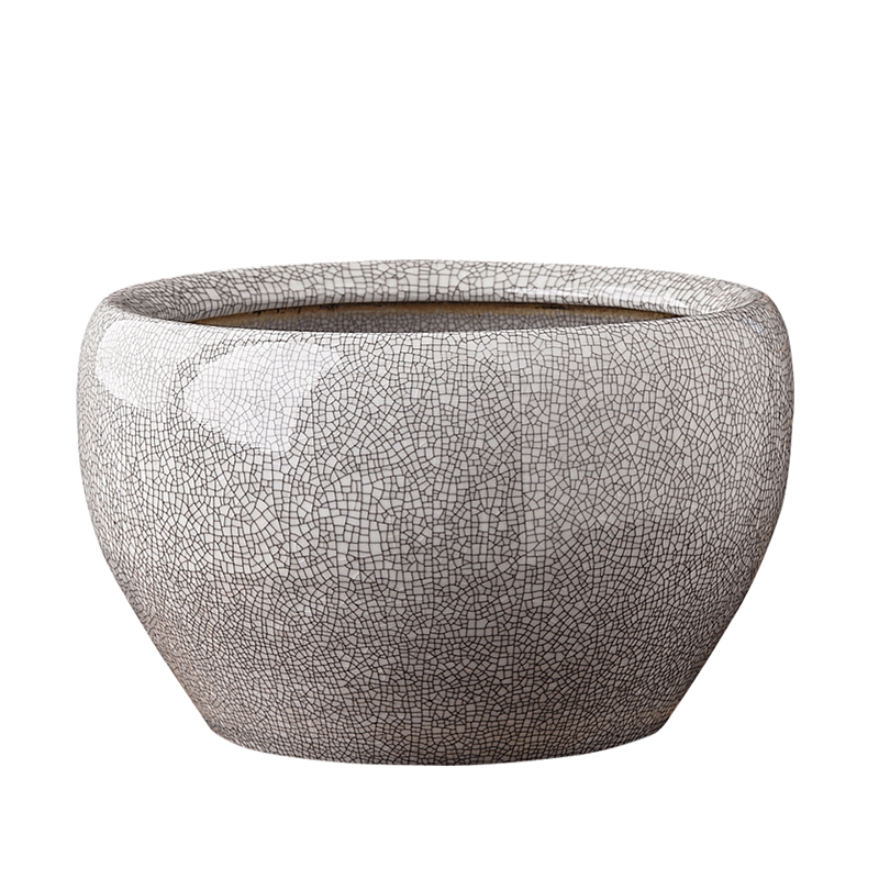 Archaize crack of jingdezhen ceramics glaze on basin tortoise cylinder fish tank water lily bowl lotus yg30