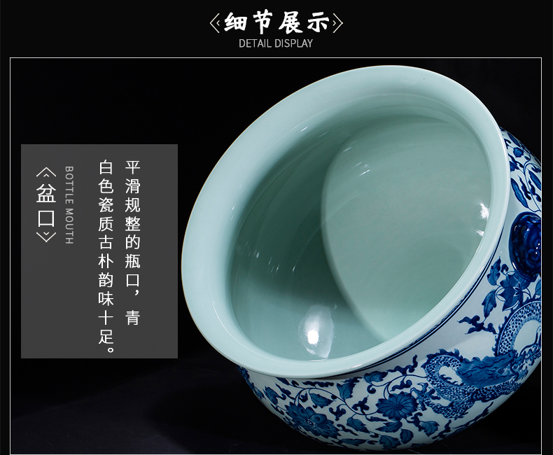 Imitation of qianlong year pure hand - made cornucopia of blue and white porcelain of jingdezhen ceramics porch decorate feng shui plutus furnishing articles