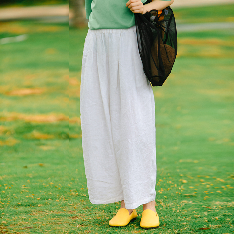 Special Blossom 223 Flowers/Summer New Style Travel Women's Long Pants Wide-Leg Pants Slimming Linen Loose Nine-Point Casual Pants Special Blossom 223 Flowers/Summer New Style Travel Women's Long Pants Wide-Leg Pants Slimming Linen Loose Nine-Point Casual Pants